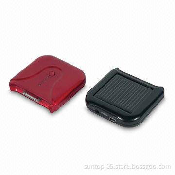 Solar Mobile Phone Charger with 1,250mAh Battery Capacity and 5.5V Solar Panel